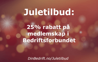 JULETILBUD – 25 prosent rabatt til de 25 første som melder seg inn!