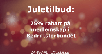 JULETILBUD – 25 prosent rabatt til de 25 første som melder seg inn!