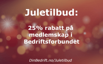 JULETILBUD – 25 prosent rabatt til de 25 første som melder seg inn!